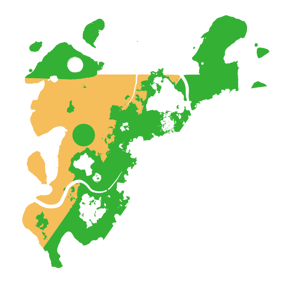 Biome Rust Map: Procedural Map, Size: 3500, Seed: 31848797