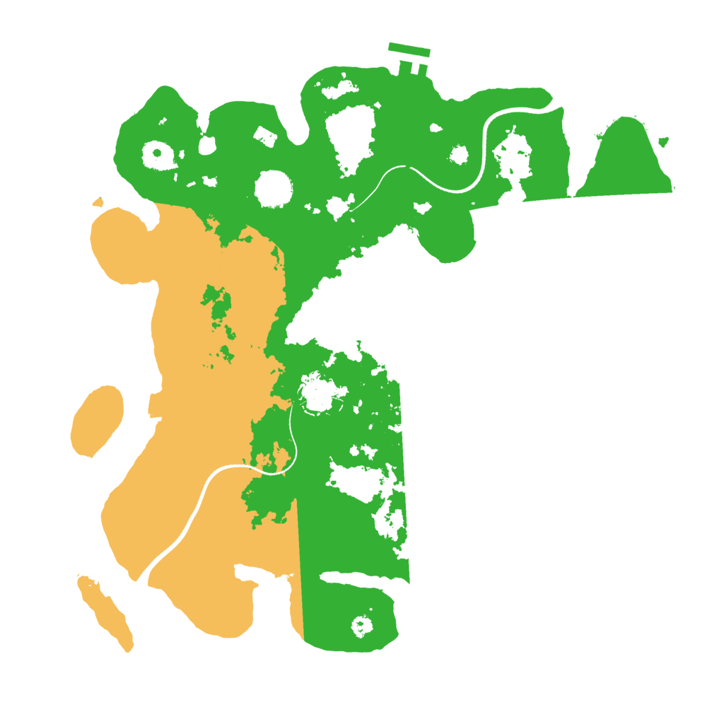 Biome Rust Map: Procedural Map, Size: 3500, Seed: 107454646
