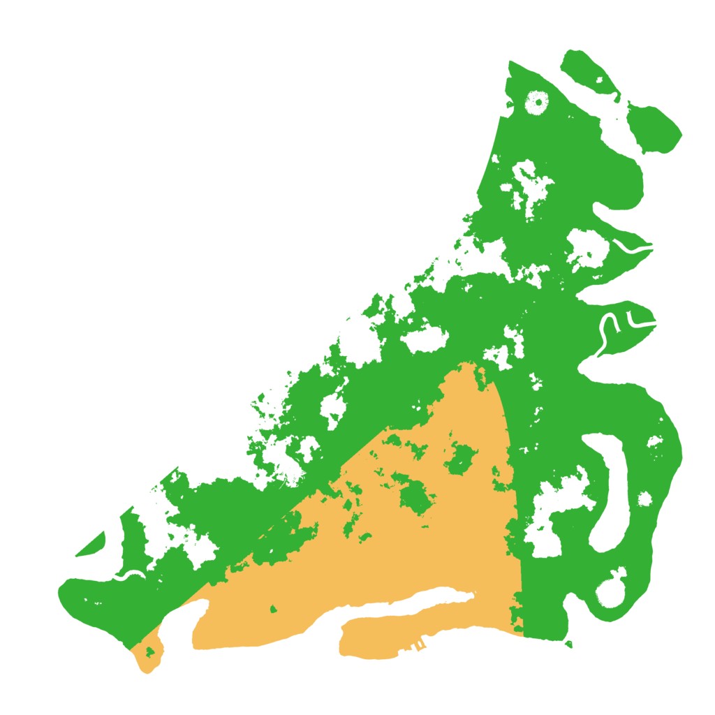 Biome Rust Map: Procedural Map, Size: 4500, Seed: 1961332023