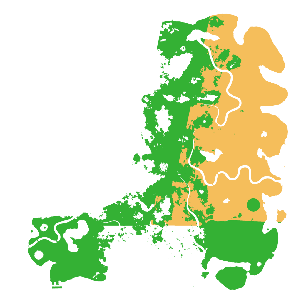 Biome Rust Map: Procedural Map, Size: 6000, Seed: 4980572