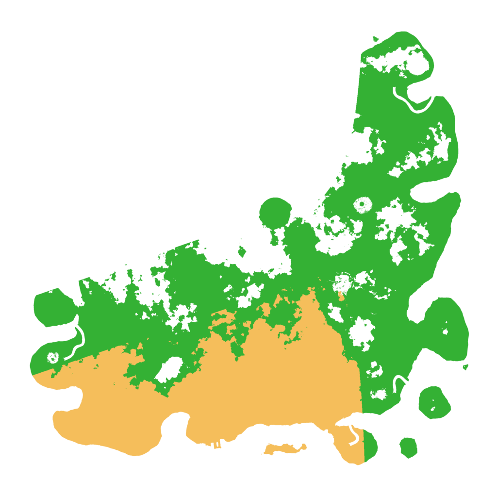 Biome Rust Map: Procedural Map, Size: 4350, Seed: 648252