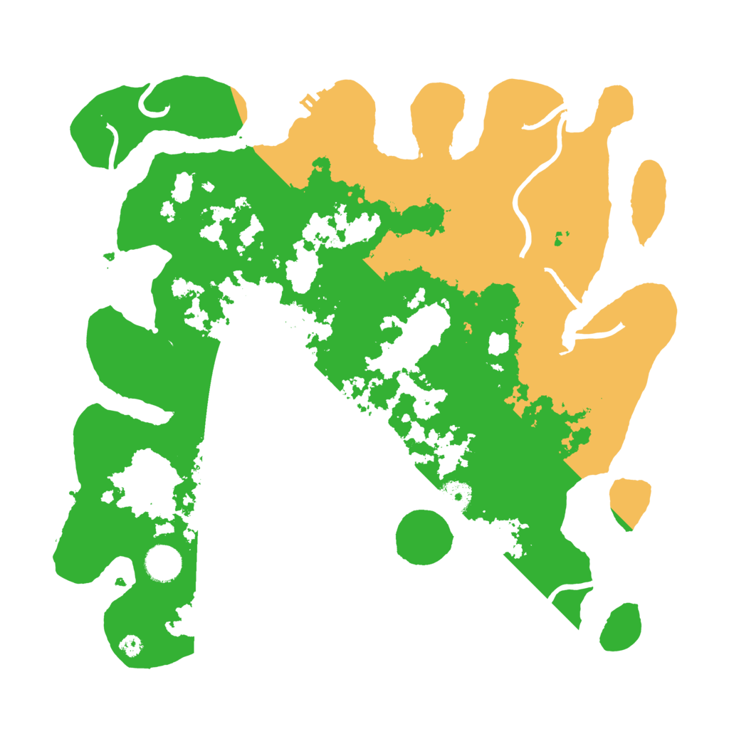 Biome Rust Map: Procedural Map, Size: 3500, Seed: 141174809