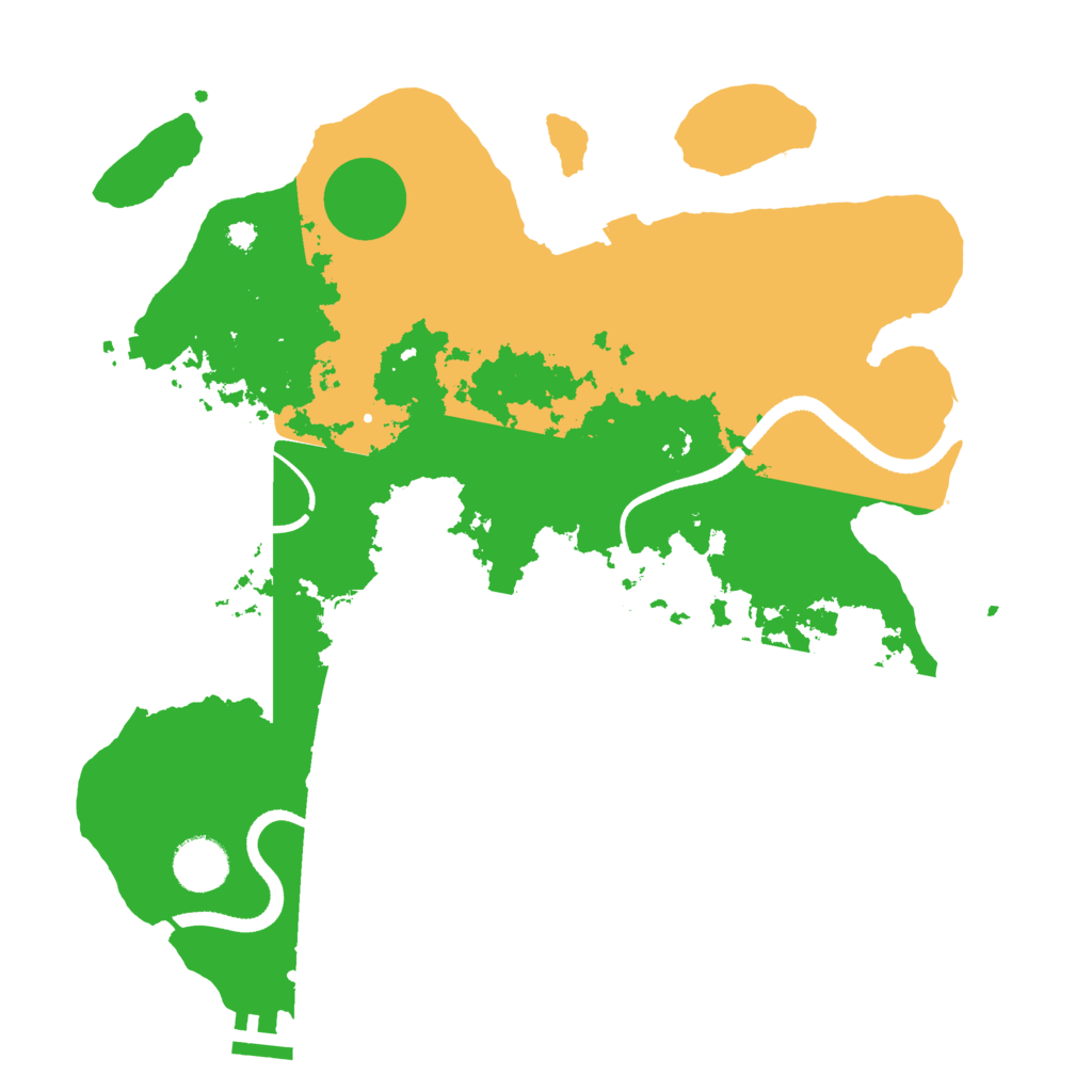 Biome Rust Map: Procedural Map, Size: 3500, Seed: 357938605