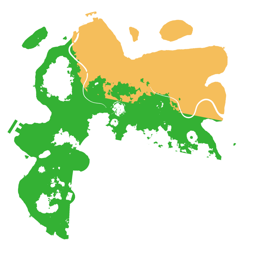 Biome Rust Map: Procedural Map, Size: 3500, Seed: 357938605