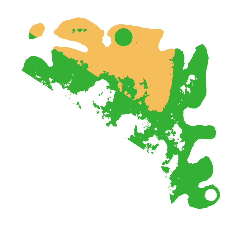 Biome Rust Map: Barren, Size: 3550, Seed: 346968