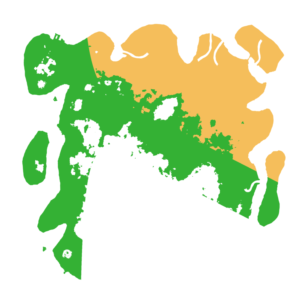 Biome Rust Map: Procedural Map, Size: 3500, Seed: 83199356