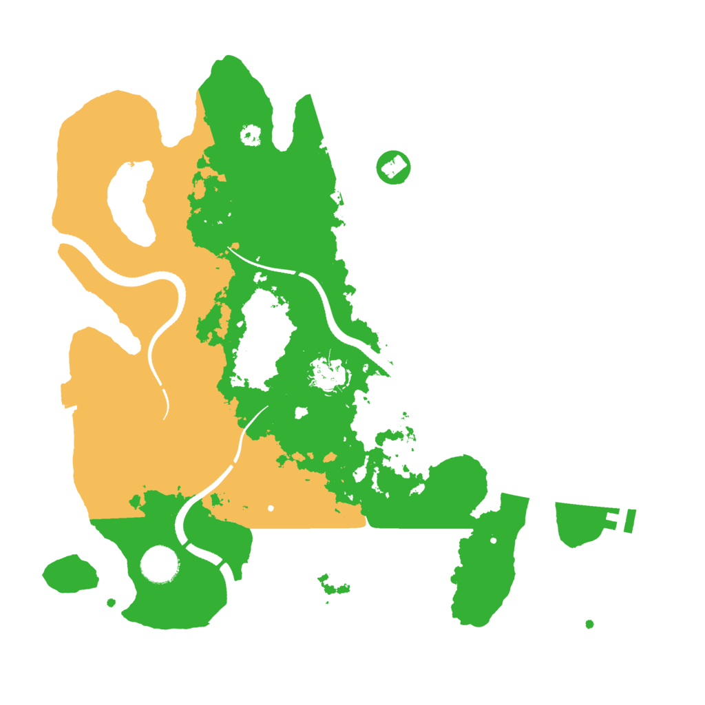 Biome Rust Map: Procedural Map, Size: 3300, Seed: 3300568