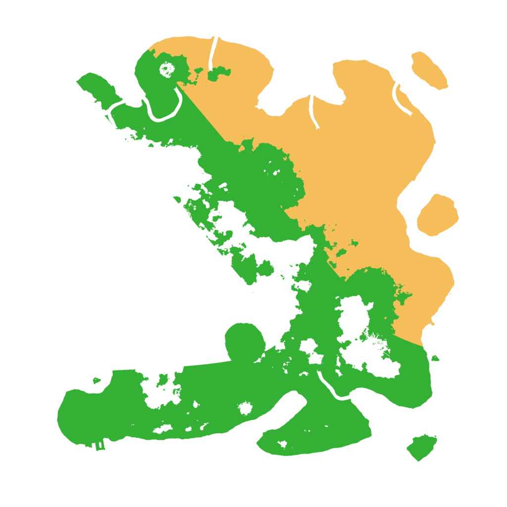 Biome Rust Map: Procedural Map, Size: 3500, Seed: 43427279