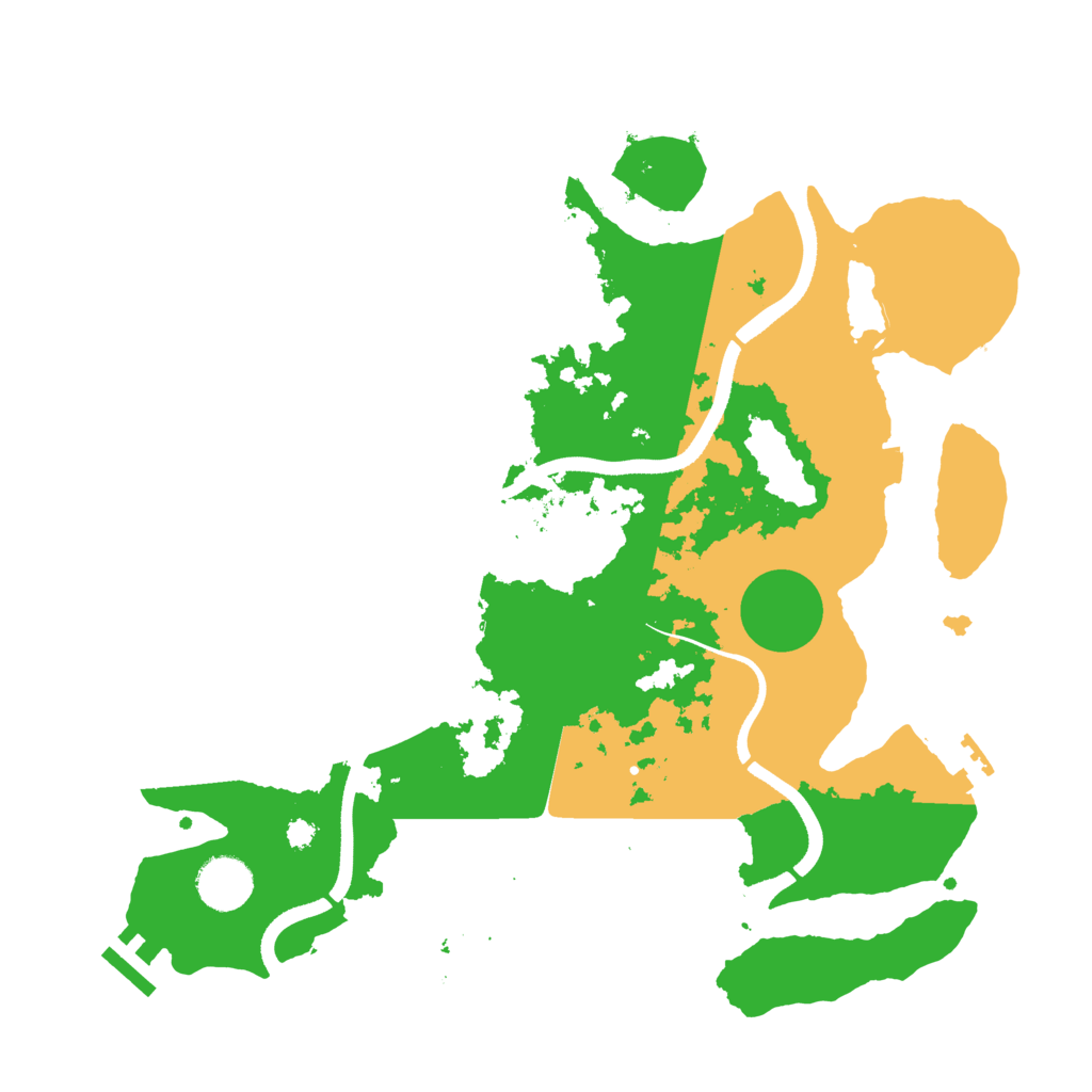Biome Rust Map: Procedural Map, Size: 3500, Seed: 408914819
