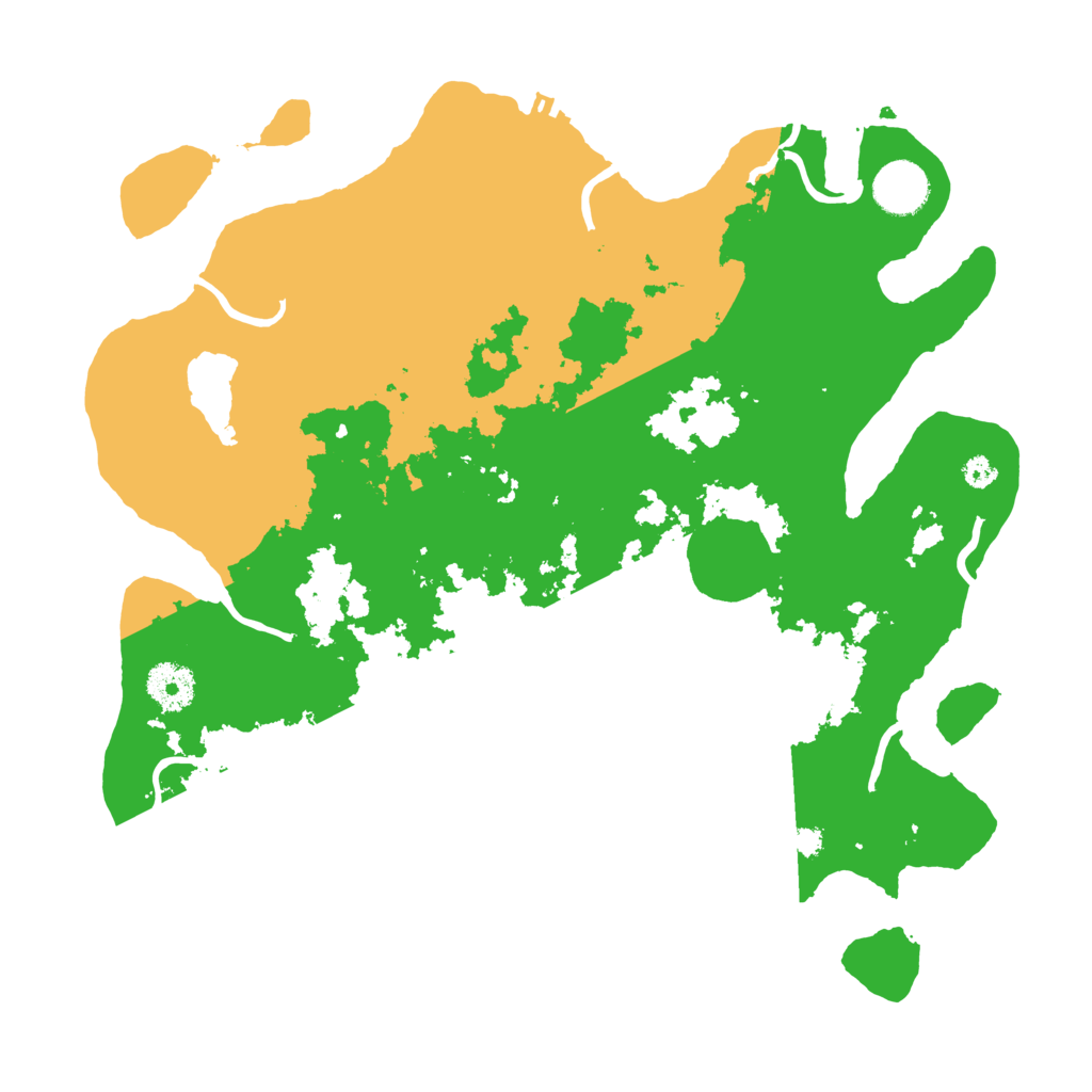 Biome Rust Map: Procedural Map, Size: 3500, Seed: 24255246