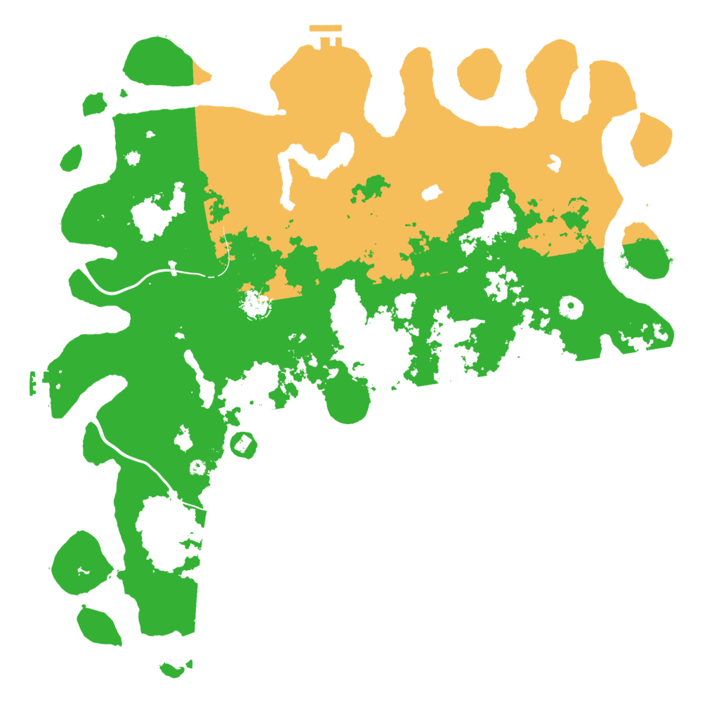 Biome Rust Map: Procedural Map, Size: 4500, Seed: 492288505