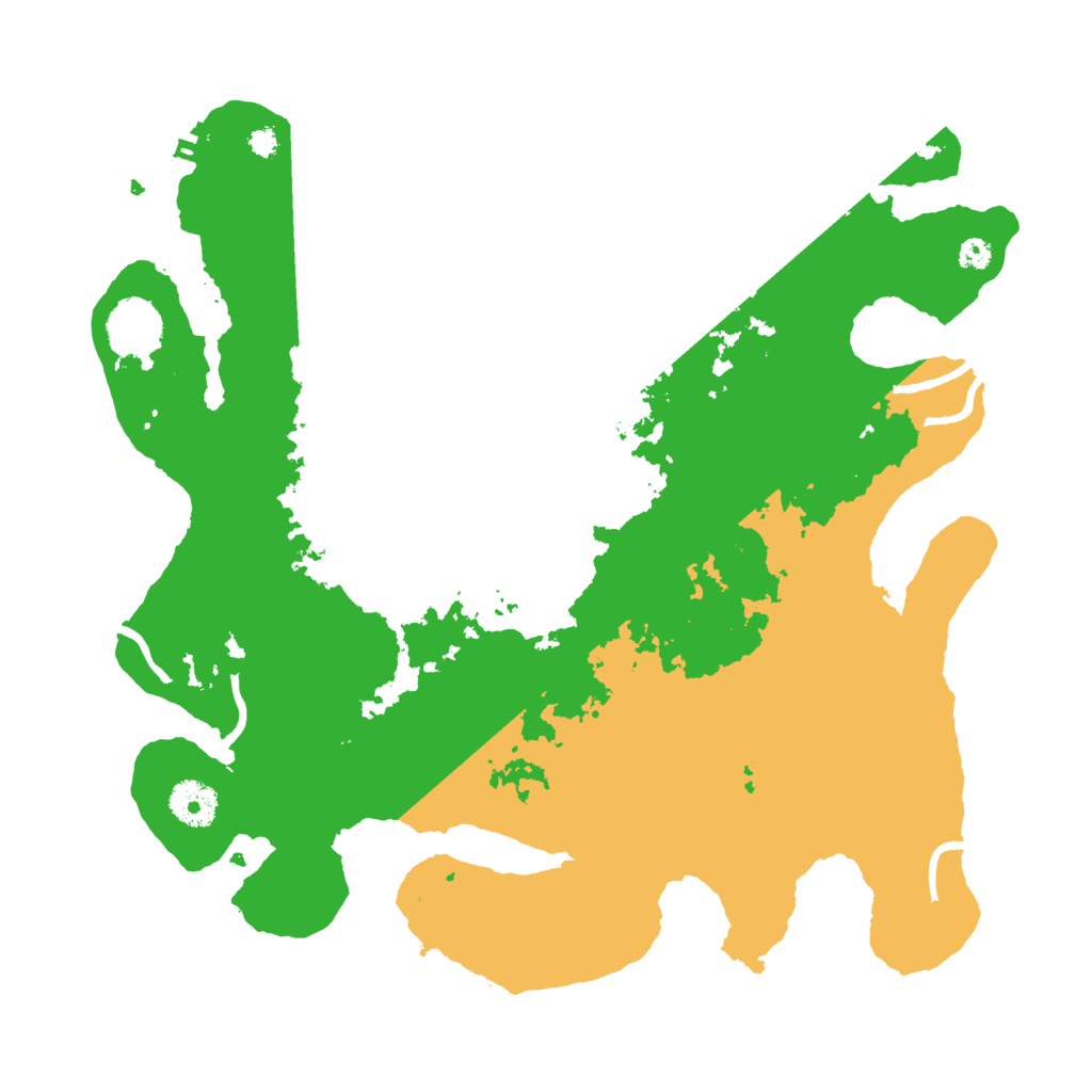 Biome Rust Map: Procedural Map, Size: 3500, Seed: 310785764