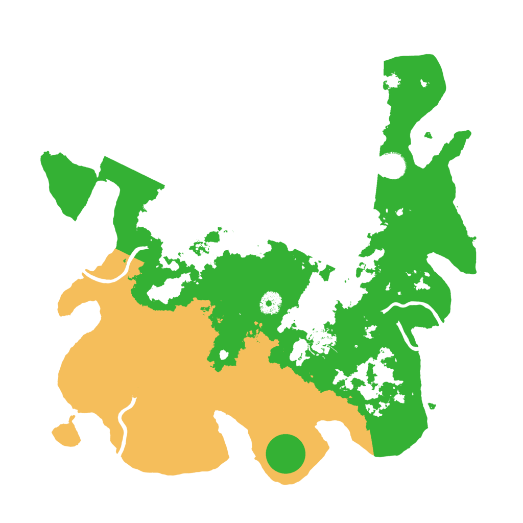 Biome Rust Map: Procedural Map, Size: 3500, Seed: 27388