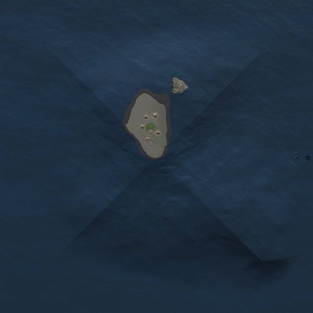 Rust Map: Procedural Map, Size: 1000, Seed: 871193356, 3 Monuments