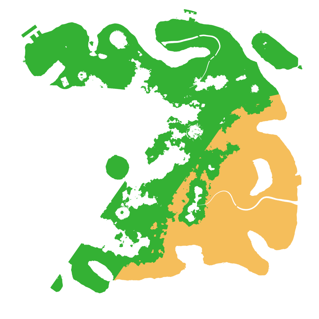 Biome Rust Map: Procedural Map, Size: 3700, Seed: 1761115901