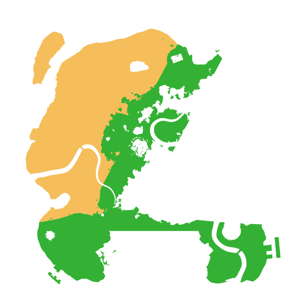 Biome Rust Map: Procedural Map, Size: 3000, Seed: 2115041352