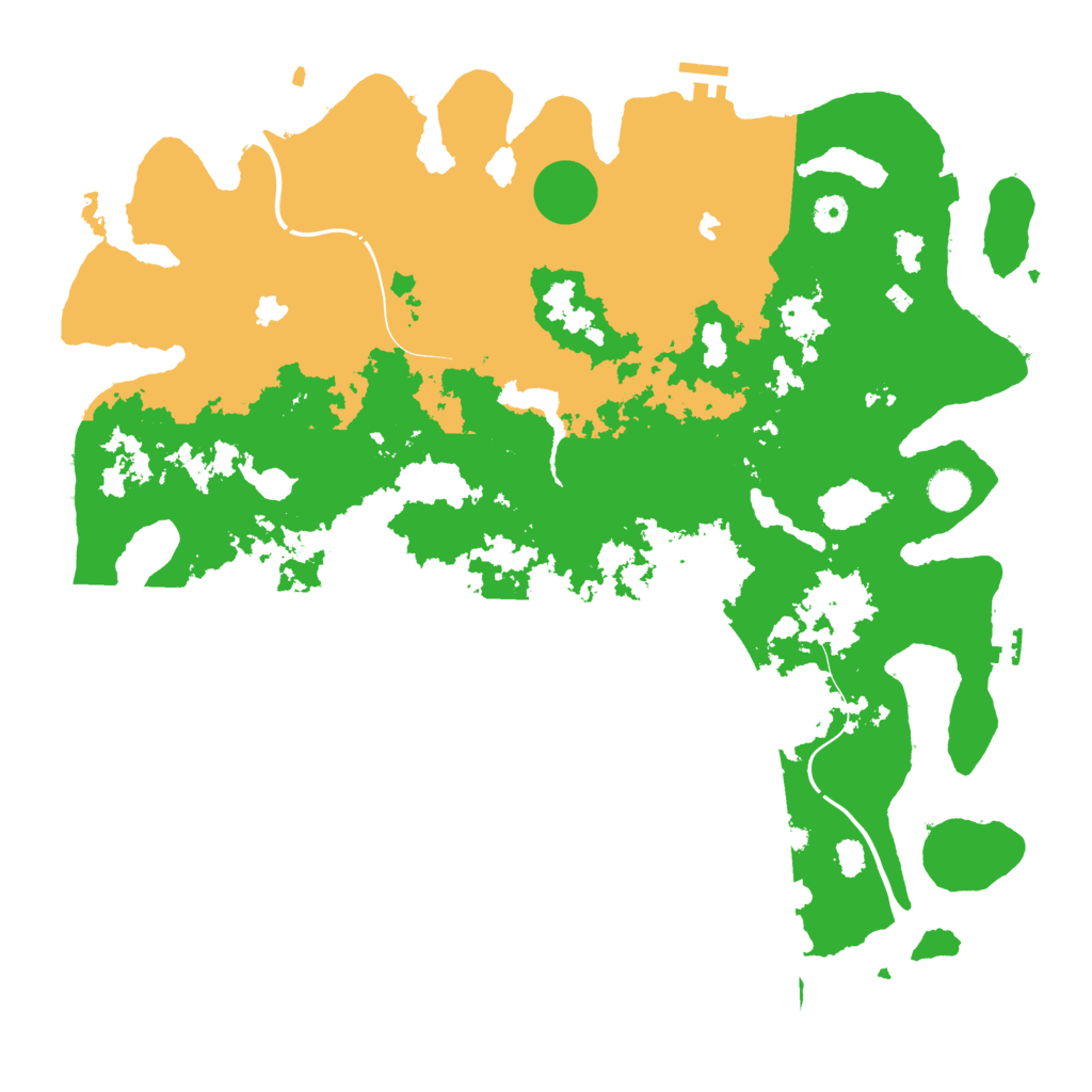 Biome Rust Map: Procedural Map, Size: 4500, Seed: 8523