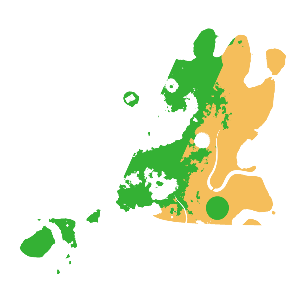 Biome Rust Map: Procedural Map, Size: 3500, Seed: 35407438