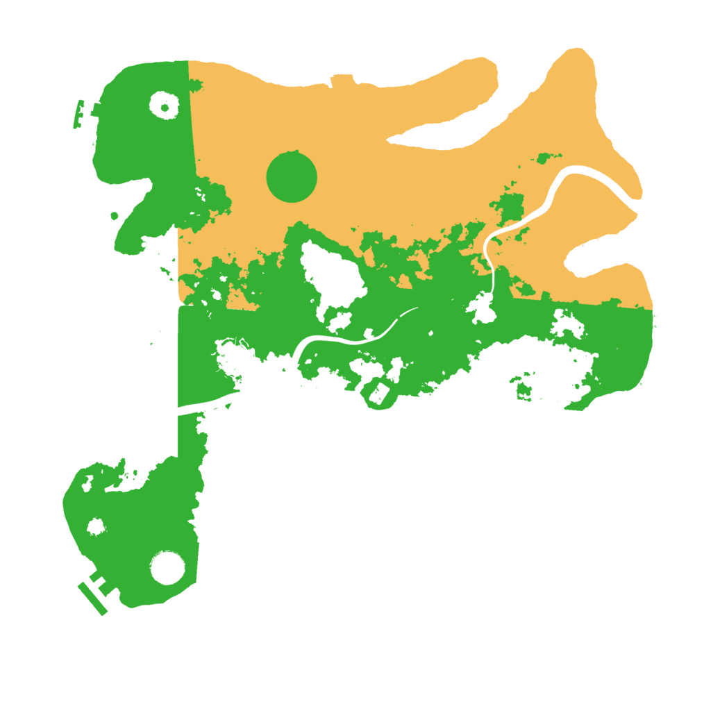 Biome Rust Map: Procedural Map, Size: 3700, Seed: 1541623428