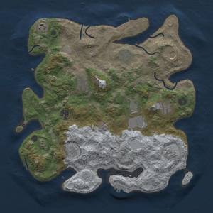 Thumbnail Rust Map: Procedural Map, Size: 3700, Seed: 1541623428, 17 Monuments