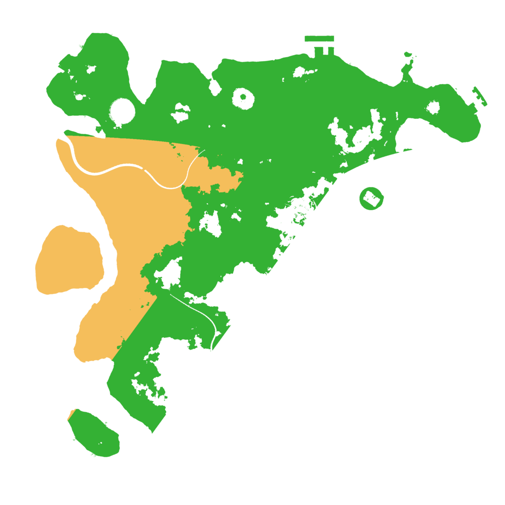 Biome Rust Map: Procedural Map, Size: 3500, Seed: 67008137