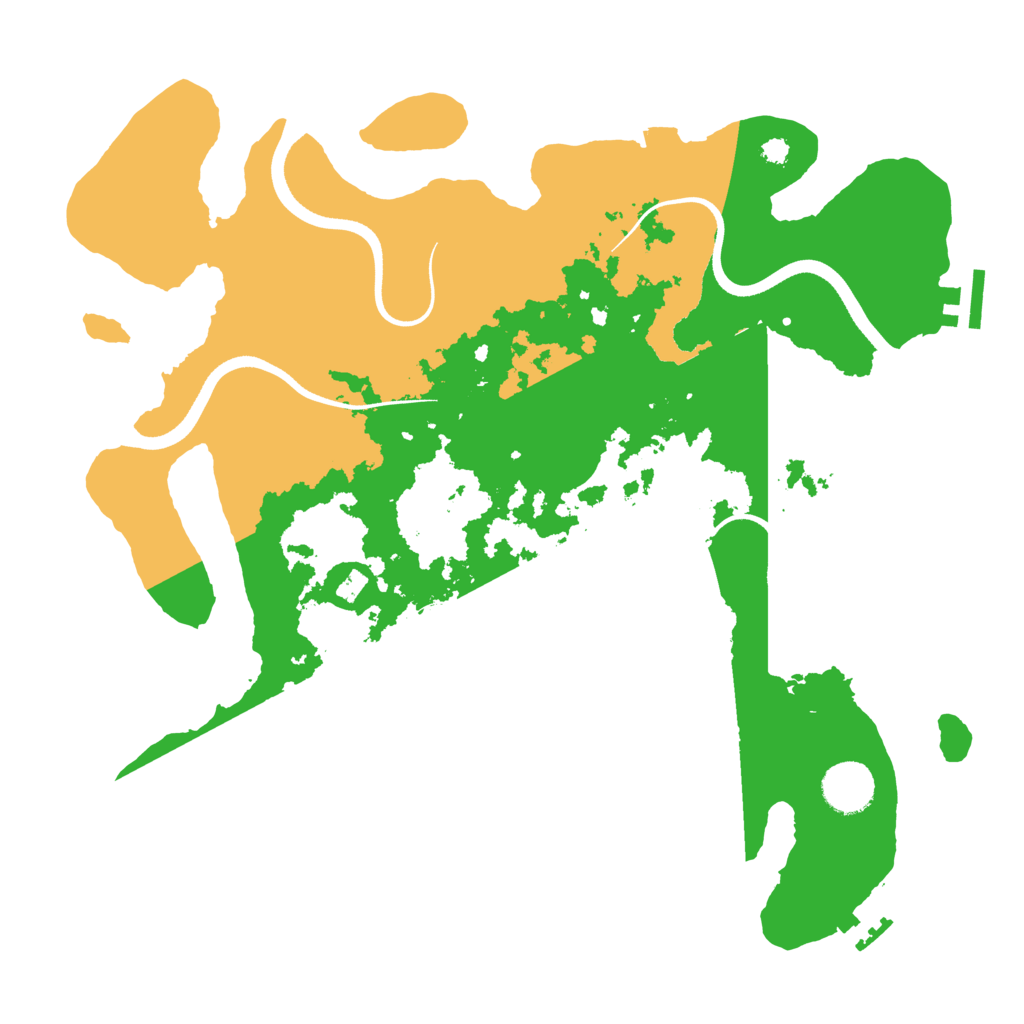 Biome Rust Map: Procedural Map, Size: 3500, Seed: 393717478