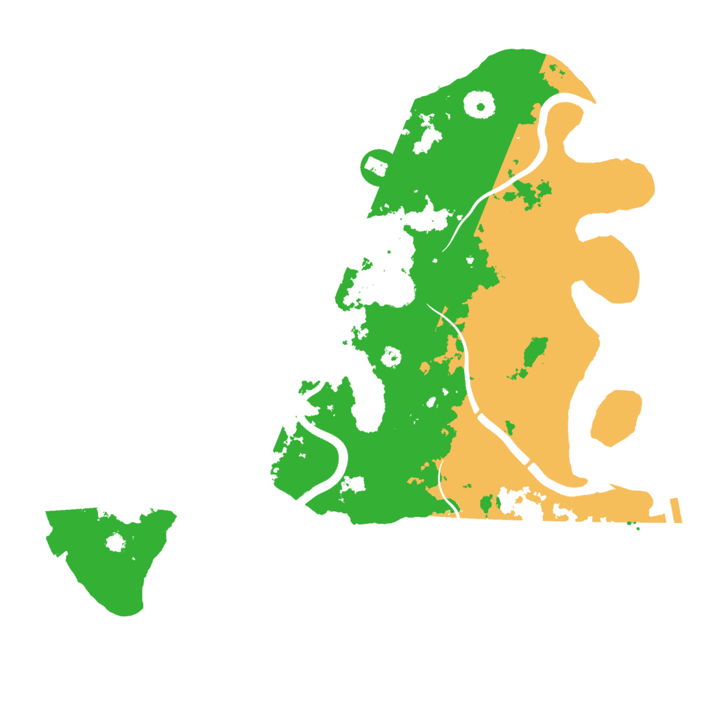 Biome Rust Map: Procedural Map, Size: 3500, Seed: 48013343
