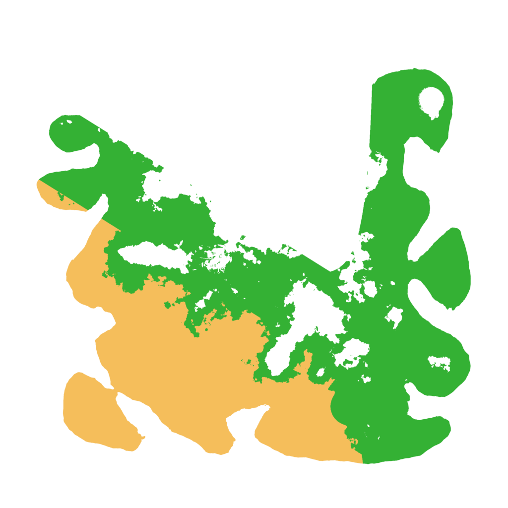 Biome Rust Map: Barren, Size: 3550, Seed: 877543