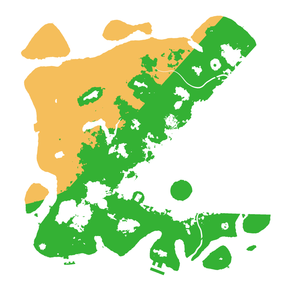 Biome Rust Map: Procedural Map, Size: 4000, Seed: 9527