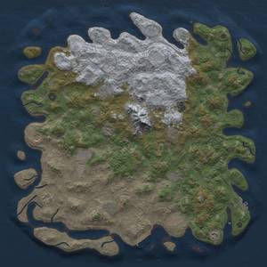 Thumbnail Rust Map: Procedural Map, Size: 5000, Seed: 32186412, 18 Monuments