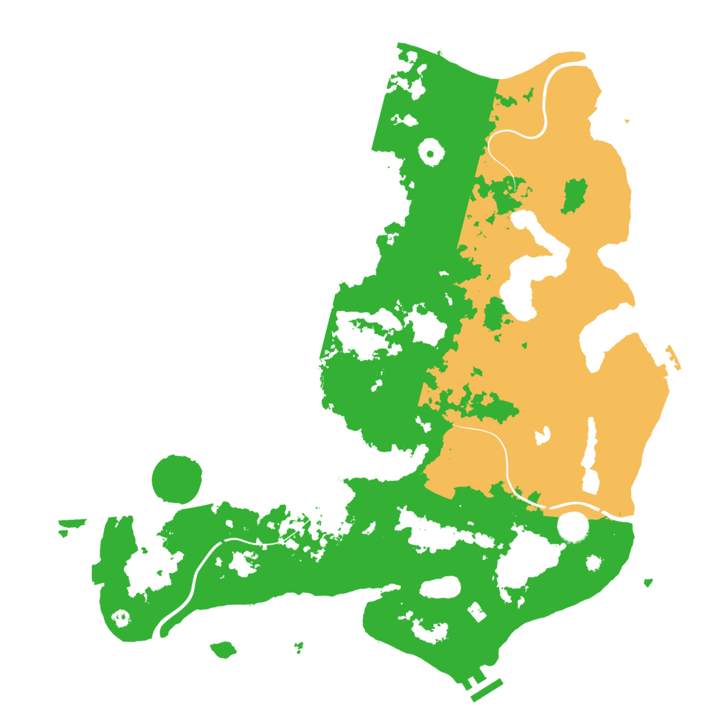 Biome Rust Map: Procedural Map, Size: 4100, Seed: 73399661