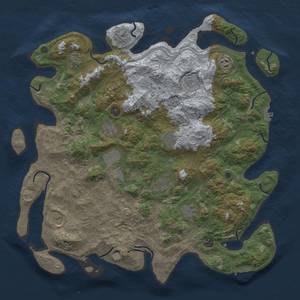 Thumbnail Rust Map: Procedural Map, Size: 4500, Seed: 1292297591, 18 Monuments