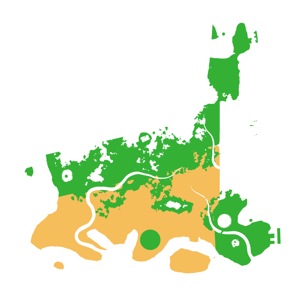 Biome Rust Map: Procedural Map, Size: 3800, Seed: 1551
