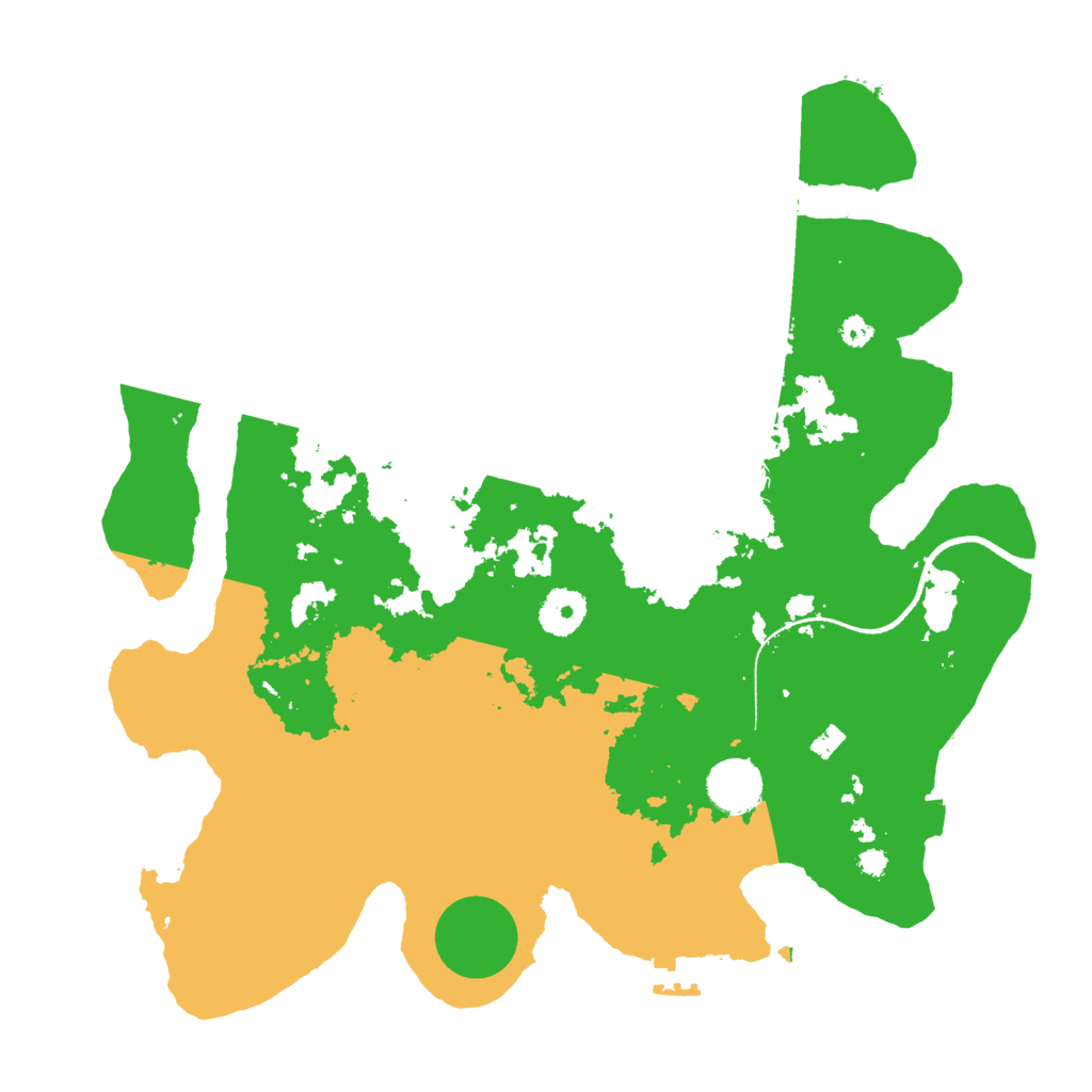 Biome Rust Map: Procedural Map, Size: 3500, Seed: 387819119