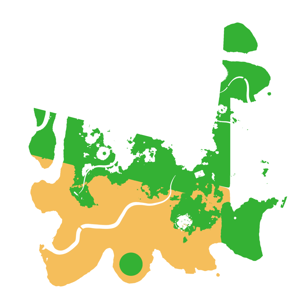 Biome Rust Map: Procedural Map, Size: 3500, Seed: 387819119