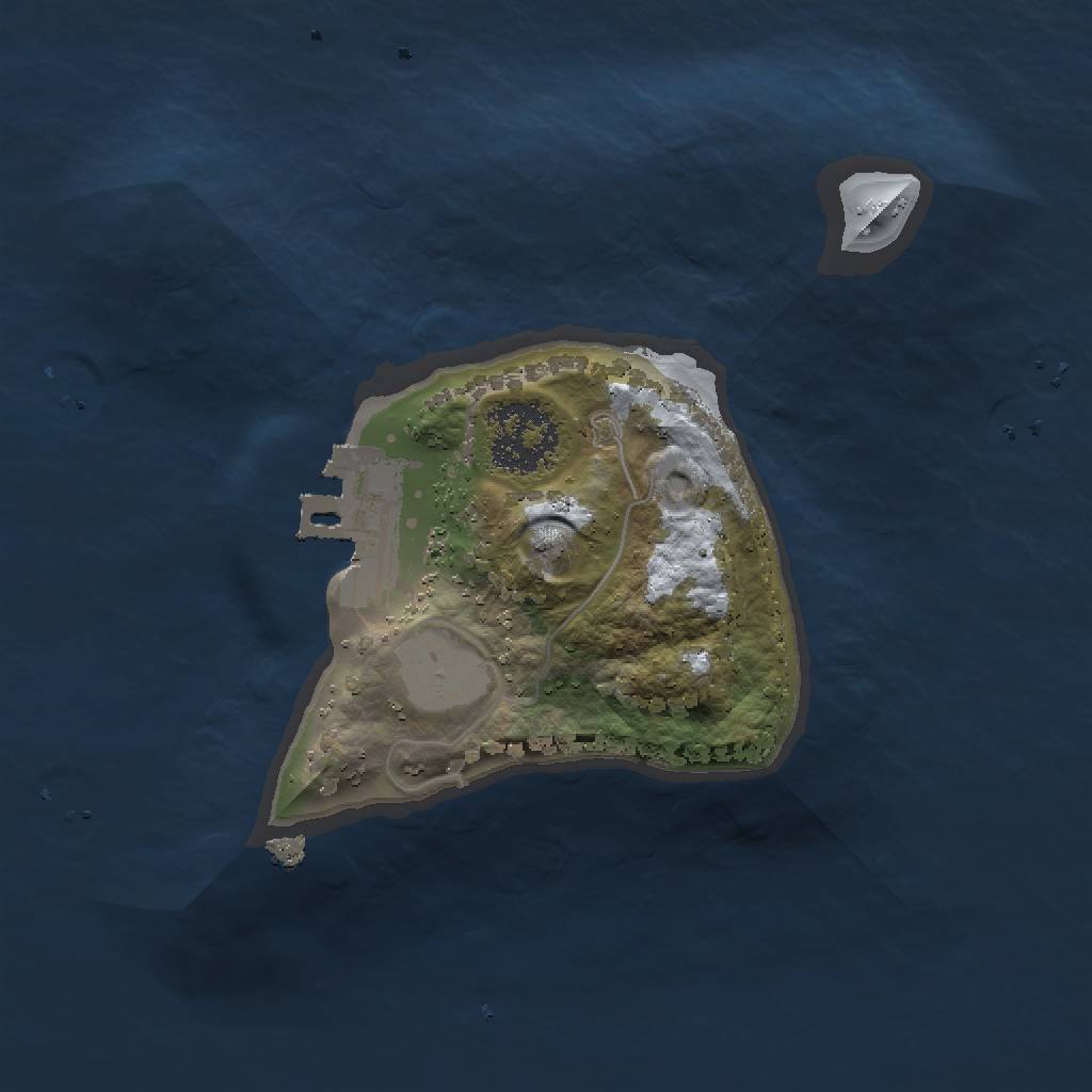 Rust Map: Procedural Map, Size: 1500, Seed: 333, 4 Monuments