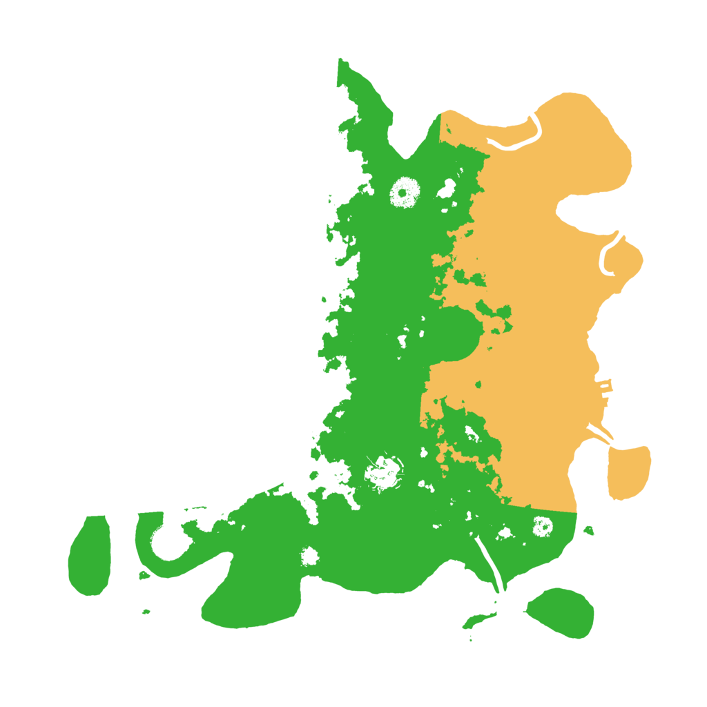 Biome Rust Map: Procedural Map, Size: 3500, Seed: 1540089805