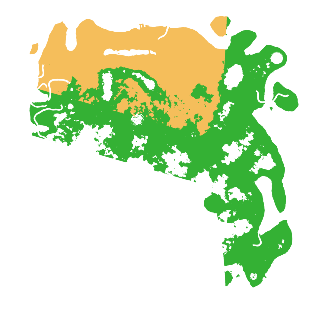 Biome Rust Map: Procedural Map, Size: 4600, Seed: 71122