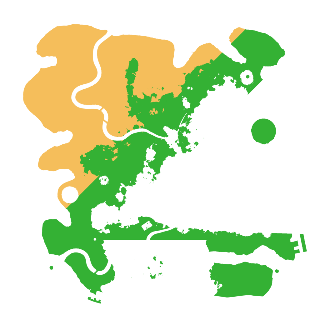 Biome Rust Map: Procedural Map, Size: 3500, Seed: 488482745