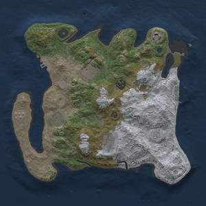 Thumbnail Rust Map: Procedural Map, Size: 3100, Seed: 49017, 13 Monuments