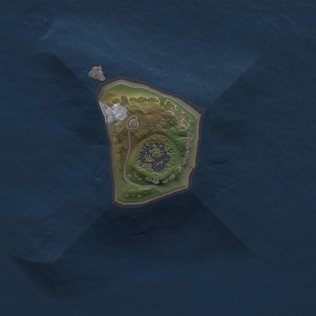 Rust Map: Procedural Map, Size: 1000, Seed: 2094207710, 3 Monuments