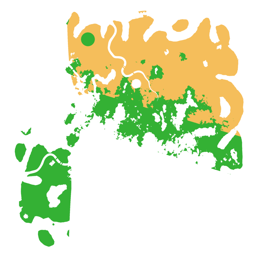 Biome Rust Map: Procedural Map, Size: 5000, Seed: 608378257