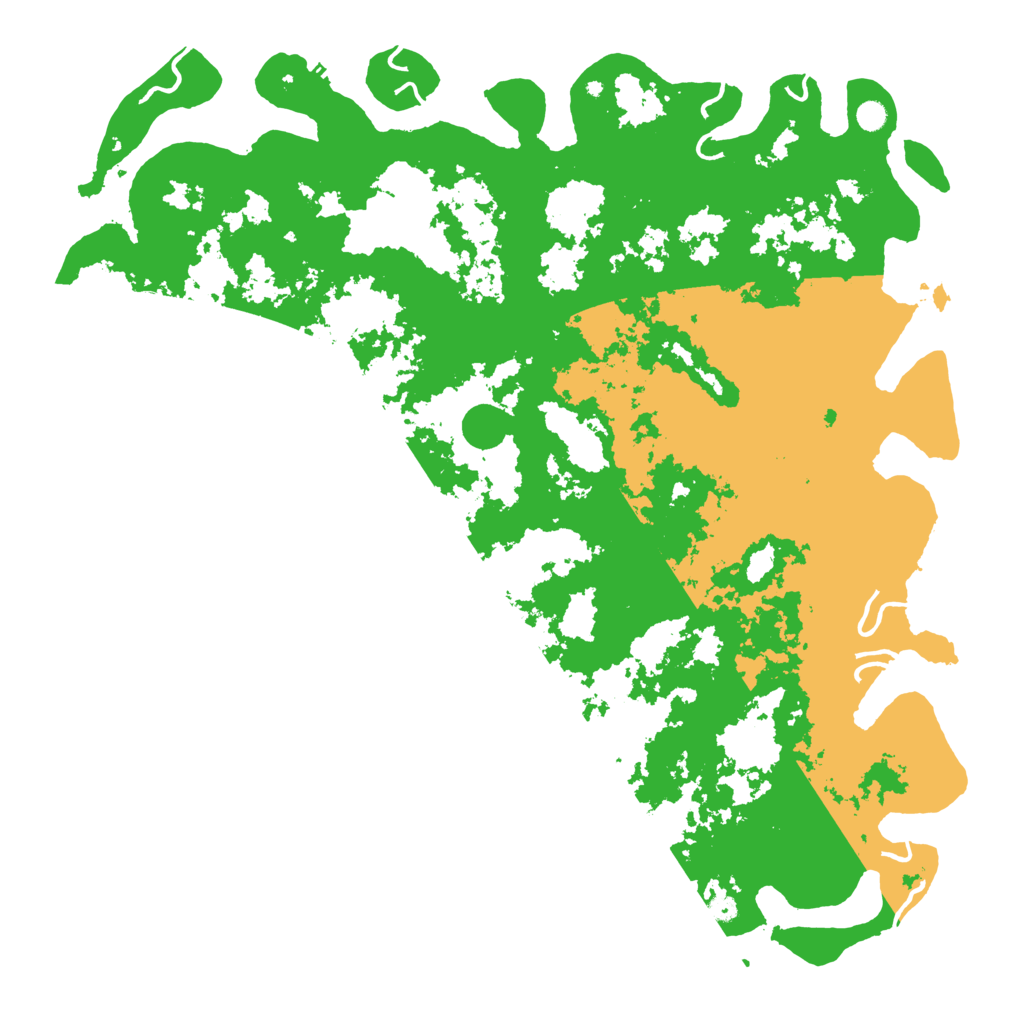 Biome Rust Map: Procedural Map, Size: 6000, Seed: 31031993