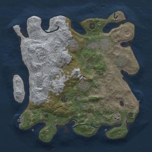 Thumbnail Rust Map: Procedural Map, Size: 3500, Seed: 1983, 16 Monuments