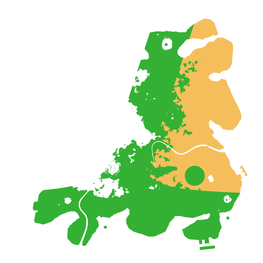 Biome Rust Map: Procedural Map, Size: 3500, Seed: 1983