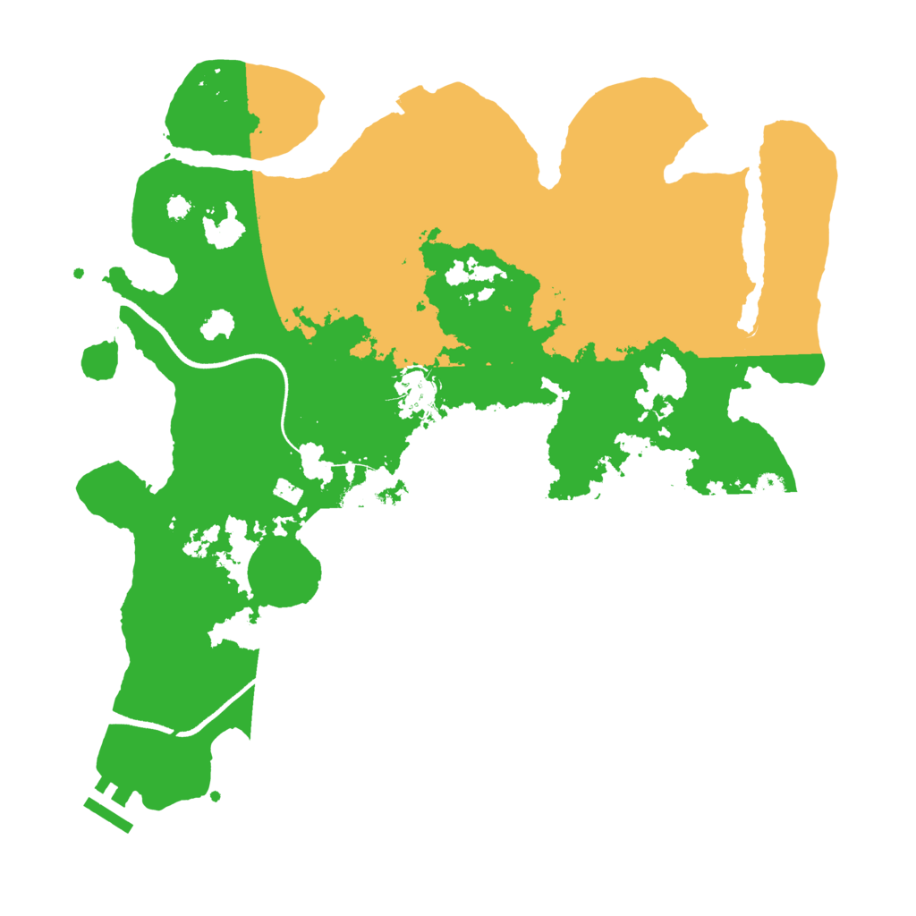 Biome Rust Map: Procedural Map, Size: 3500, Seed: 632451323