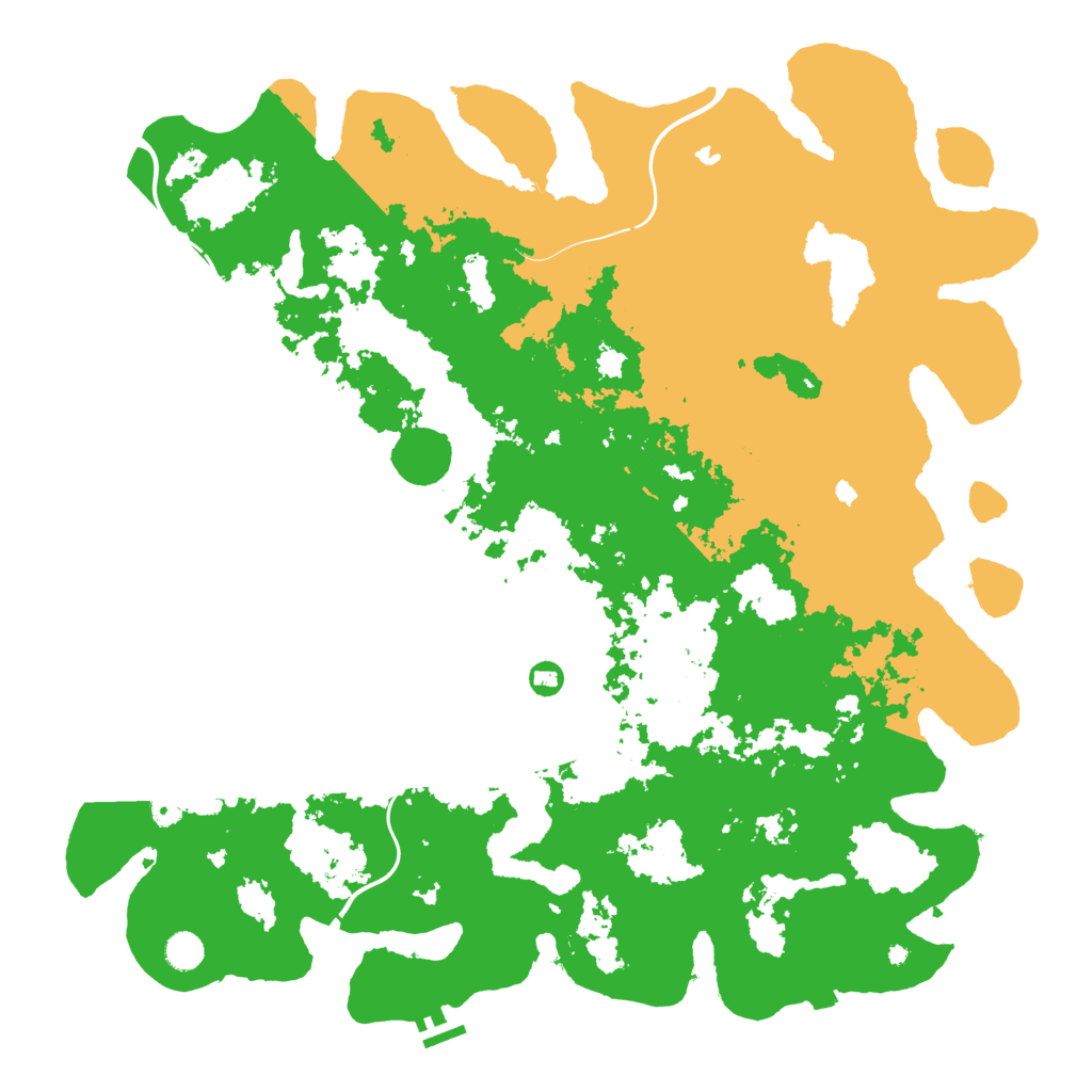 Biome Rust Map: Procedural Map, Size: 5000, Seed: 78233
