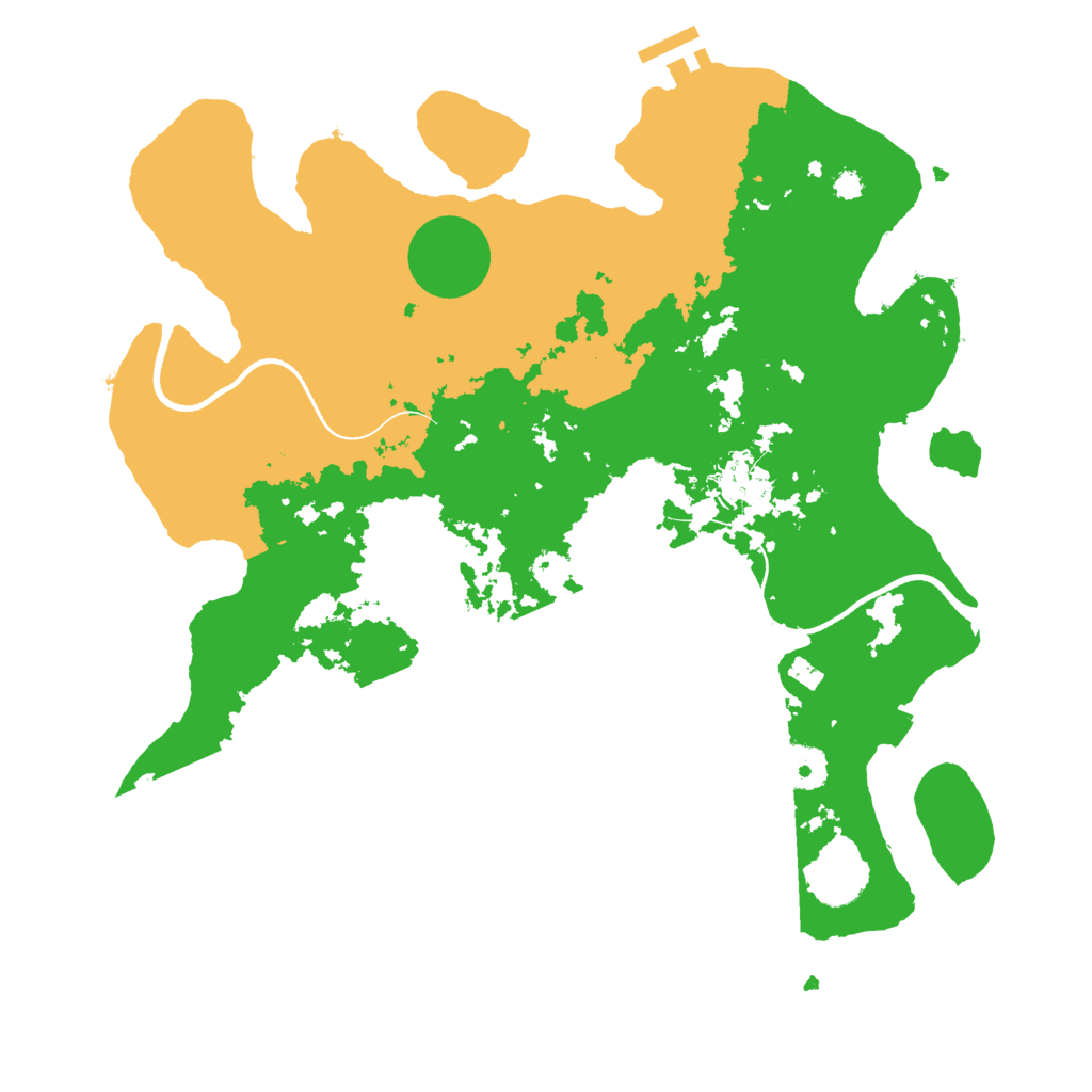 Biome Rust Map: Procedural Map, Size: 3500, Seed: 353847274