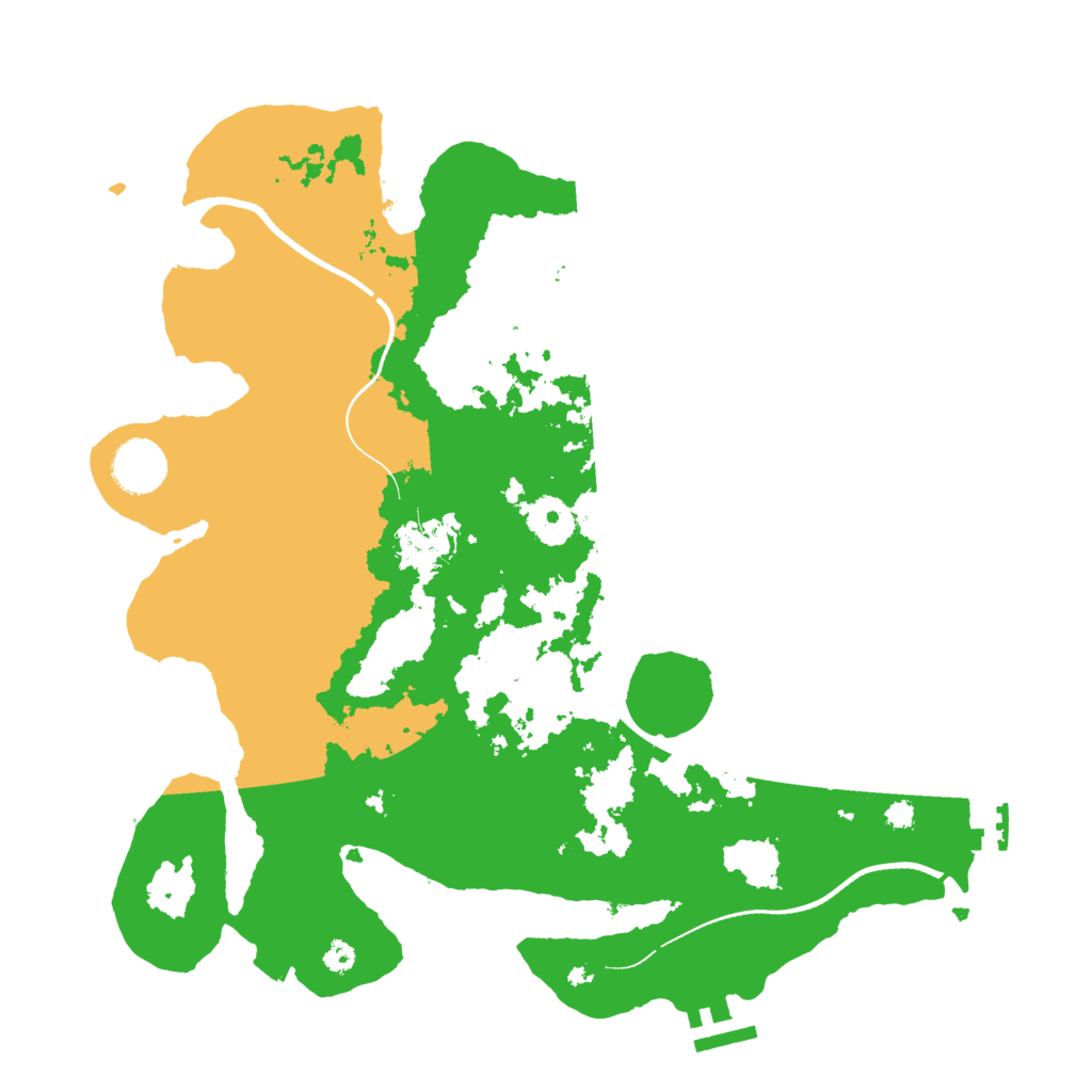 Biome Rust Map: Procedural Map, Size: 3500, Seed: 30746254