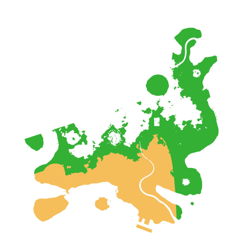 Biome Rust Map: Procedural Map, Size: 3000, Seed: 76895237